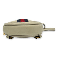 Gucci Ophidia Round Crossbody Bag White in Calfskin, Gold hardware_5