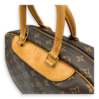 Louis Vuitton Deauville  Brown Top handle Bag in Monogram Coated Canvas, Gold hardware_9