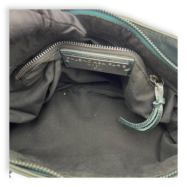 Balenciaga First Green Top Handle Bag in Calfskin, Silver hardware_6