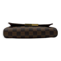 Louis Vuitton Favourite Crossbody Bag MM Brown in Coated Canvas, Gold hardware_5