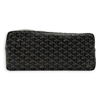 Goyard Saint Louis Tote Bag PM Black in Coated Canvas, Silver hardware_5