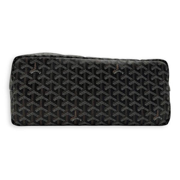 Goyard Saint Louis Tote Bag PM Black in Coated Canvas, Silver hardware_5