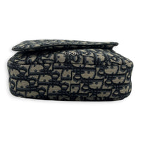 Christian Dior Oblique Belt Bag Blue in Jacquard, Silver hardware_5