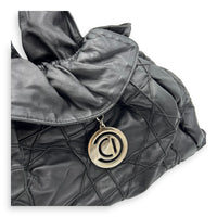 Christian Dior Cannage Shoulder Bag Black in Lambskin, Silver hardware_6