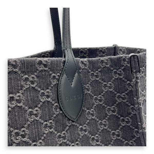 Gucci Ophidia Large Grey Tote Bag in Denim_6