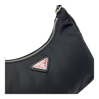 Prada Re-Nylon Crossbody Bag Black in Re-Nylon, Silver hardware_6