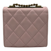 Chanel Trendy CC Wallet On Chain Pink in Lambskin, Gold hardware_2