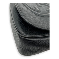 Gucci Soho Crossbody Bag Black in Calfskin, Gold hardware_6