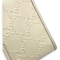 Gucci GG Crossbody Bag White in Calfskin, Silver hardware_7