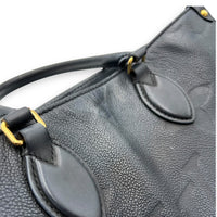 Louis Vuitton OnTheGo Top Handle Bag Black in Empreinte Leather, Gold hardware_7