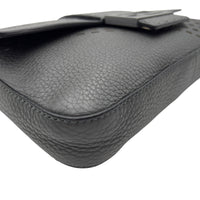 Fendi Baguette Crossbody Bag Small Grey in Calfskin, Silver hardware_5