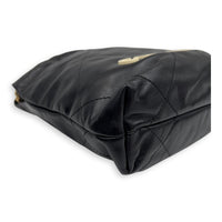 Chanel 22 Tote Shoulder Bag Mini Black in Lambskin, Gold hardware_9