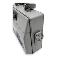 Dior Kenny Scharf Vanity Top Handle Bag Grey in Calfskin, Silver hardware_7