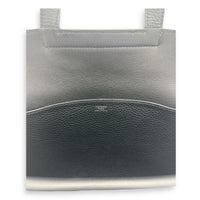Hermès Halzan Black in Clemence, Silver hardware_10