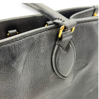 Louis Vuitton OnTheGo Top Handle Bag Black in Empreinte Leather, Gold hardware_8