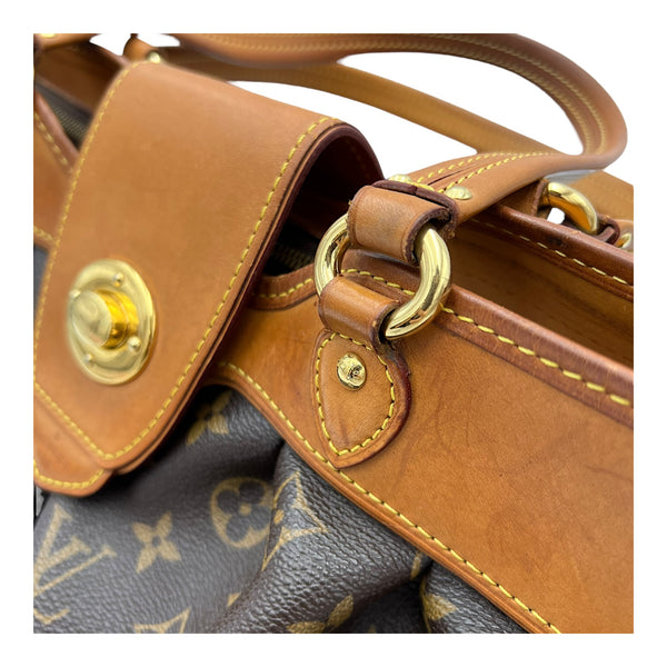 Louis Vuitton Boetie Shoulder Bag in Monogram Coated Canvas   Gold hardware_6