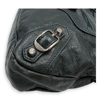 Balenciaga First Green Top Handle Bag in Calfskin, Silver hardware_9