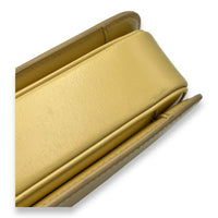 Celine Triomphe Crossbody Bag Teen Yellow in Calfskin, Gold hardware_8