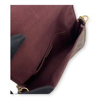 Louis Vuitton Favourite Crossbody Bag MM Brown in Coated Canvas, Gold hardware_8