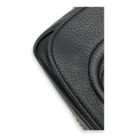 Gucci Soho Crossbody Bag Black in Calfskin, Gold hardware_5