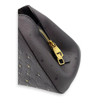 Louis Vuitton Montaigne Top Handle Bag BB Grey in Empreinte Leather, Gold hardware_9