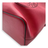 Fendi Mon Tresor Bucket Bag Red in Calfskin, Gold hardware_9
