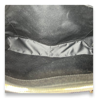 GST Black Shoulder Bag in Caviar Leather, Silver hardware