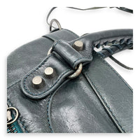 Balenciaga First Green Top Handle Bag in Calfskin, Silver hardware_11