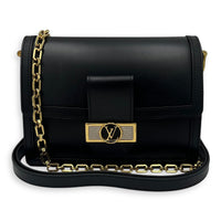Louis Vuitton  Dauphine MM Shoulder bag in Calfskin, Gold Hardware_8