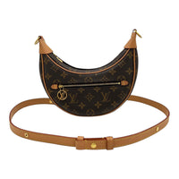 Louis Vuitton Loop Shoulder Bag Brown in Monogram Coated Canvas, Gold hardware_11