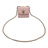 Chanel Trendy CC Wallet On Chain Pink in Lambskin, Gold hardware_12
