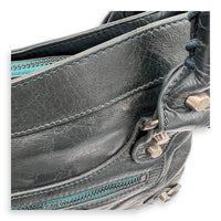 Balenciaga First Green Top Handle Bag in Calfskin, Silver hardware_12