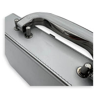 Dior Kenny Scharf Vanity Top Handle Bag Grey in Calfskin, Silver hardware_1