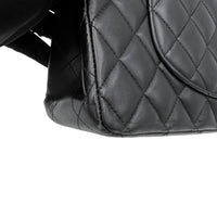 Chanel Classic Shoulder Bag Medium Black in Lambskin, Gold hardware_8