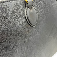 Louis Vuitton OnTheGo Top Handle Bag Black in Empreinte Leather, Gold hardware_11