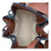 Loewe Hammock Mini White Top Handle Bag in Calfskin and Canvas, Silver hardware_6