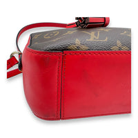 Louis Vuitton Saintonge Crossbody Bag Brown in Monogram Coated Canvas, Gold hardware_7