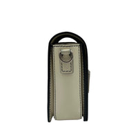 J'adior White Crossbody Bag in Calfskin, Silver hardware