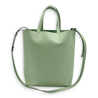 Celine 2 way bag Tote Bag Green in Calfskin, Gold hardware_16