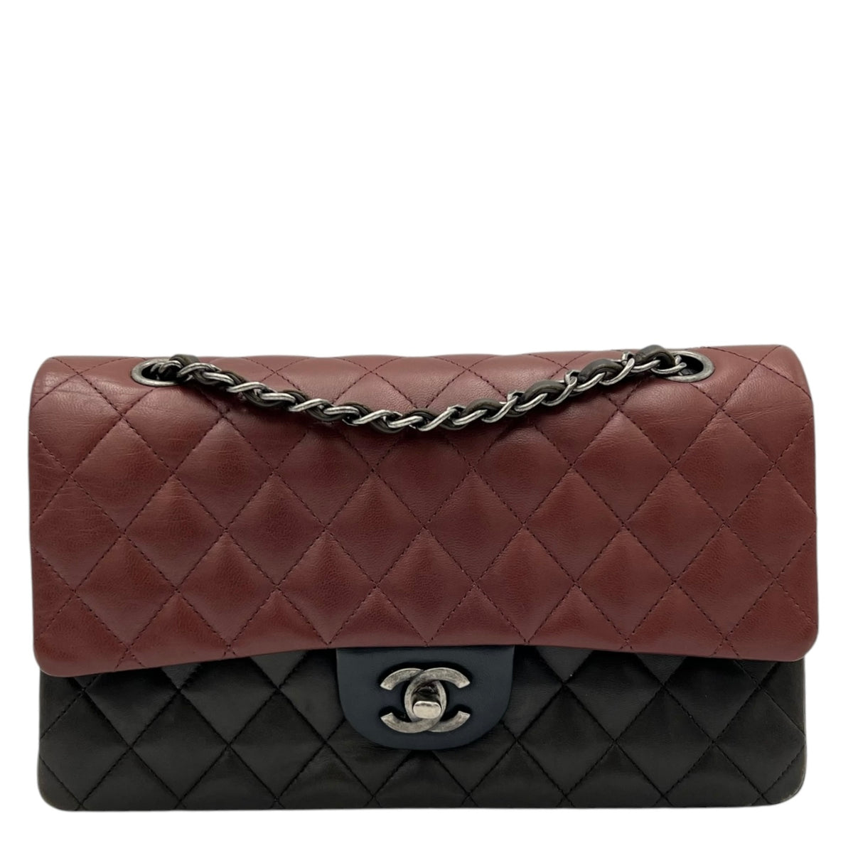 Chanel Classic Shoulder Bag Medium Multi-colour in Lambskin, Ruthenium hardware_1