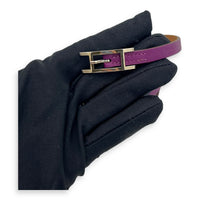 Hermès Behapi Double tour Purple in Calfskin, Palladium hardware_6