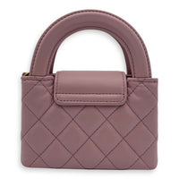 Chanel Kelly Top Handle Bag Nano Pink in Calfskin, Gold hardware_2