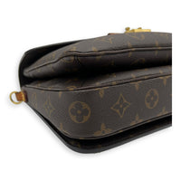 Louis Vuitton Metis Brown Crossbody Bag in Monogram Coated Canvas, Gold hardware_11
