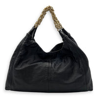 Chanel Paris- Moscow 2009 Black Shoulder Bag in Calfskin, Gold hardware_2