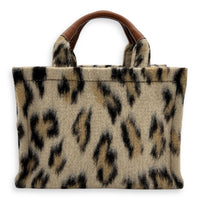 Celine Cabas Small Brown Tote Bag in Wool, Gold hardware_2
