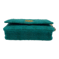 Chanel C19 Pouch Wallet On Chain in Tweed, Mixed hardware_5