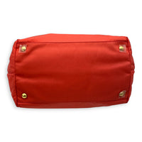 Prada Bow Salmon Top Handle Bag in Nylon, Gold hardware_5