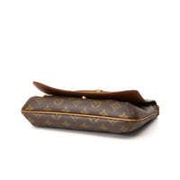 Musette Tango Shoulder bag in Monogram Coated Canvas, Gold Hardware