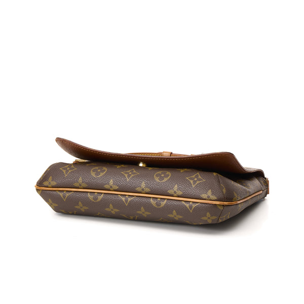 Musette Tango Shoulder bag in Monogram Coated Canvas, Gold Hardware