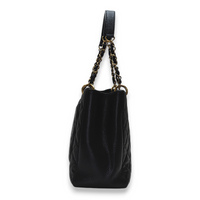 GST GM Black Tote Bag in Caviar Leather, Gold hardware